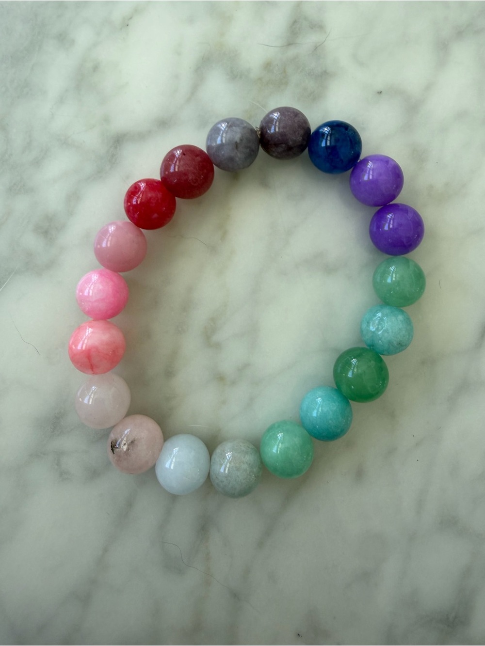 Multicolor Beaded Stretch Bracelet - Women Jewelry